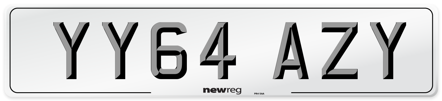 YY64 AZY Number Plate from New Reg